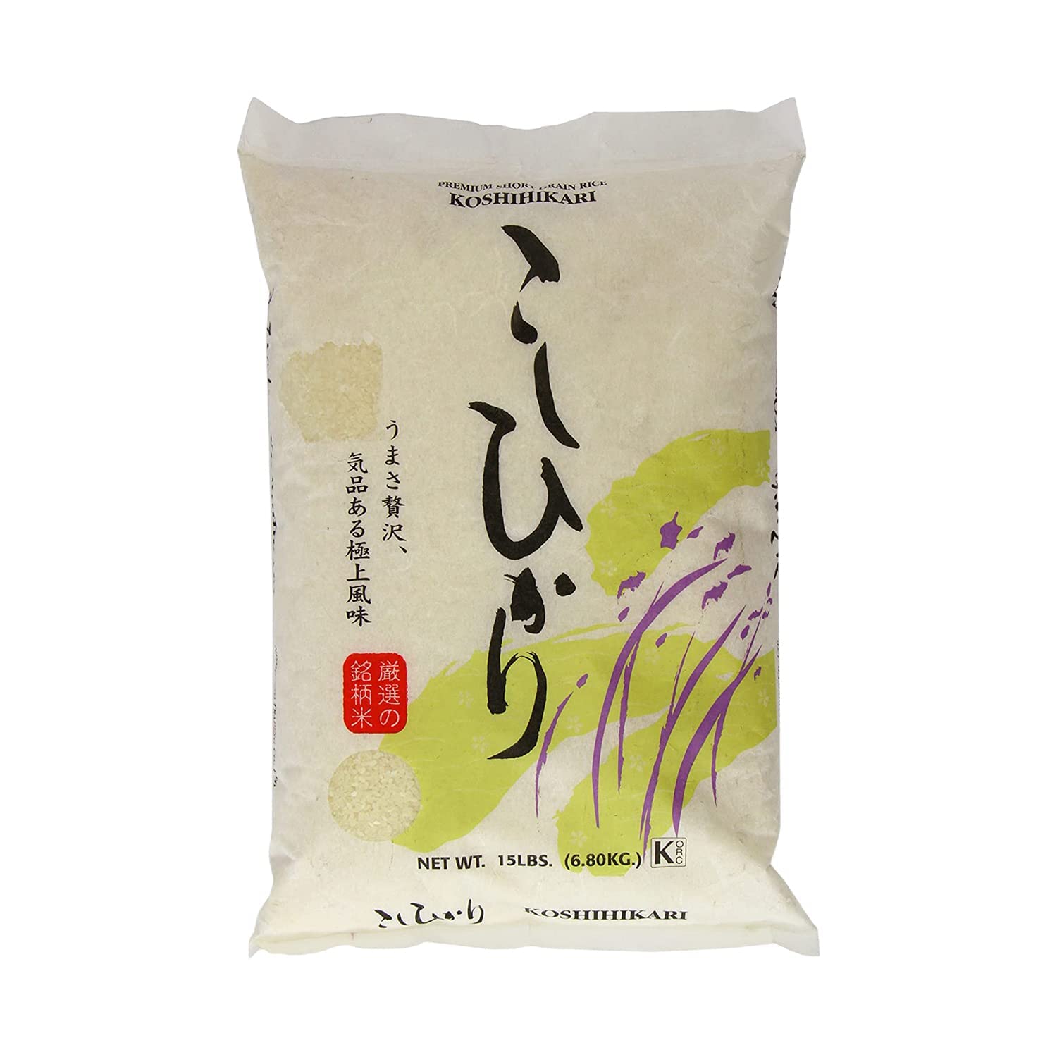 Shirakiku Koshihikari rice pack 15lb for premium sushi preparation