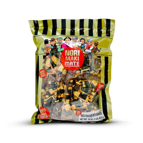 Shirakiku Norimaki Mate crispy seaweed-wrapped crackers for a light snack