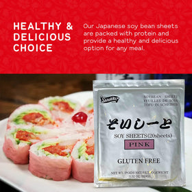 Tofu or veggie fillings pair well with Shirakiku pink wrappers.