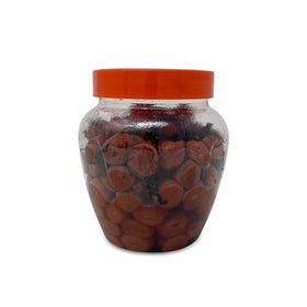 Shirakiku umeboshi jar with salted plums for rice bowls and sushi.