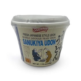 Shirakiku Sanukiya Udon Noodles in a sealed pack for quick meals.