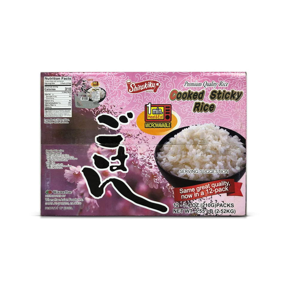 Shirakiku short grain rice pack—easy, microwave-ready sushi rice option.