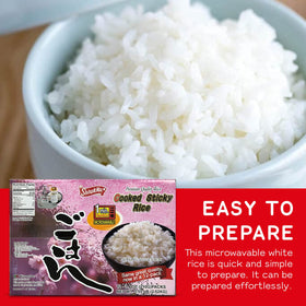 Shirakiku sushi rice bowl, savory and satisfying texture.