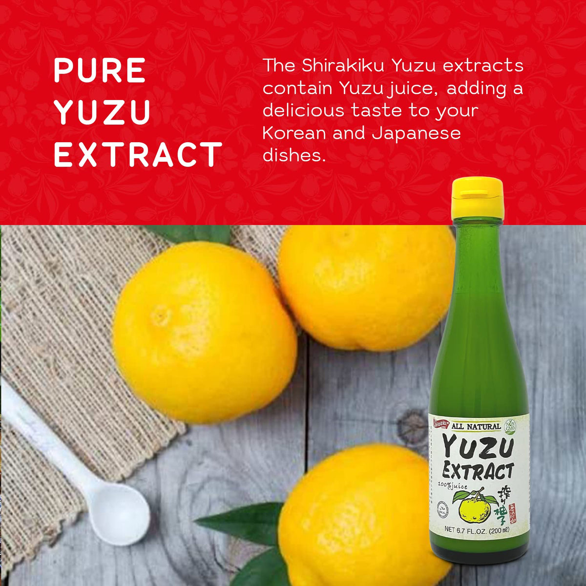 Shirakiku yuzu juice ideal for cocktails and beverages