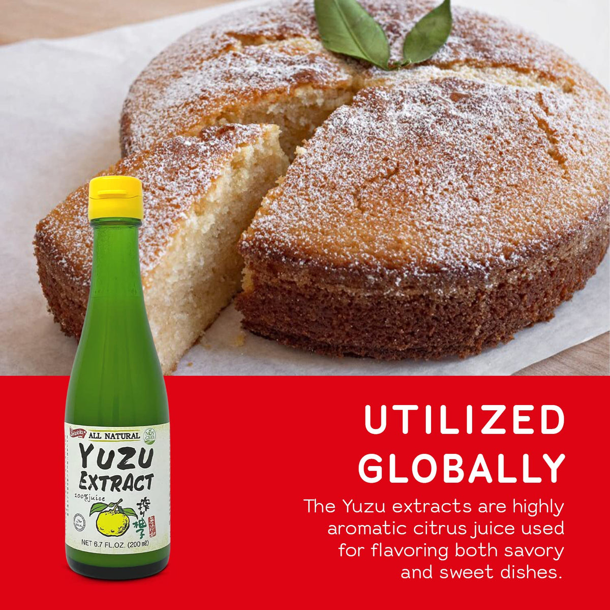 Shirakiku yuzu glaze topping adds bright citrus sparkle to desserts