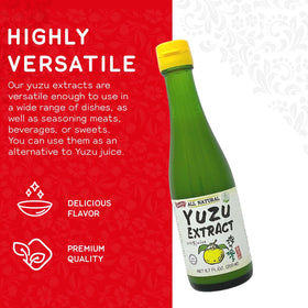 Shirakiku yuzu juice used in dishes for vibrant, citrusy meals