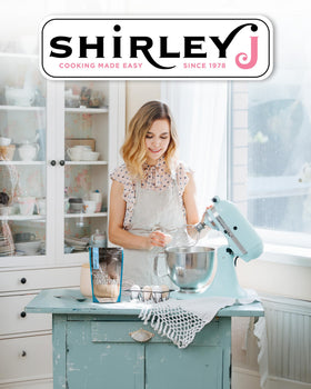 Shirley J dough conditioner vegetarian-friendly formula label for cooks.