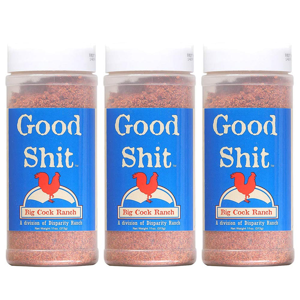 Shit Load Good Shit seasoning bottle showcasing the sweet-salty blend for everyday meals