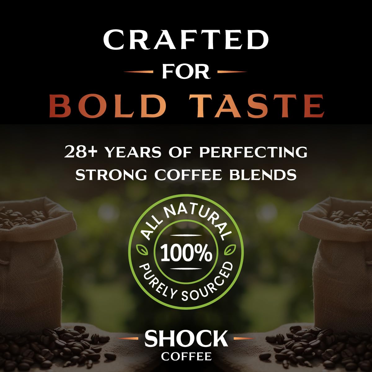 Shock Coffee globally sourced beans promise a distinctive, globally inspired morning ritual.