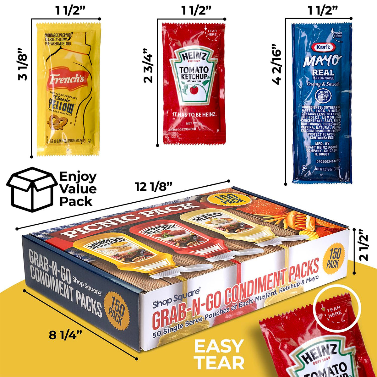 Shop Square ketchup packets deliver familiar flavor for burgers and hot dogs anywhere