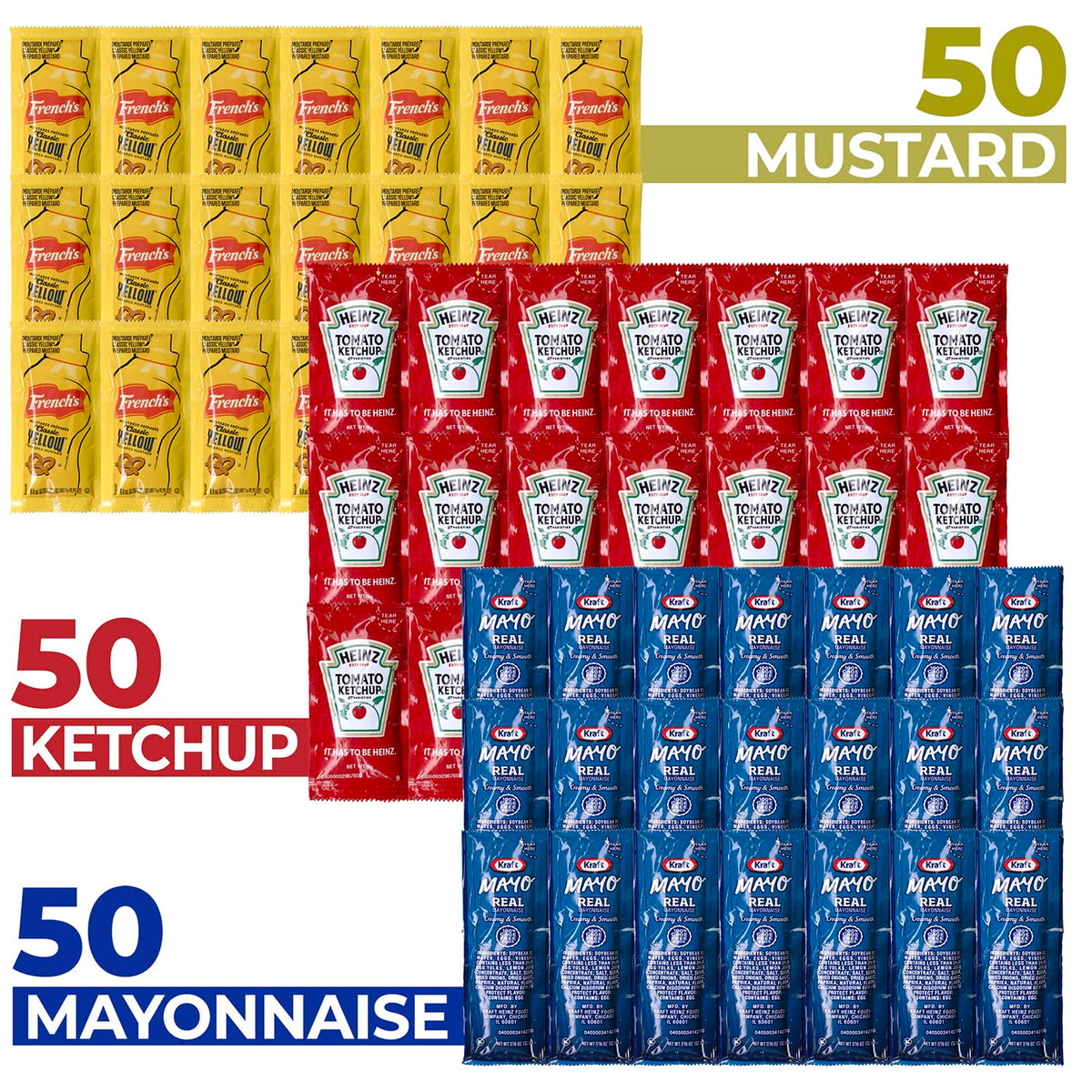 Shop Square Grab-N-Go Condiment Packs variety packets simplify meals at events