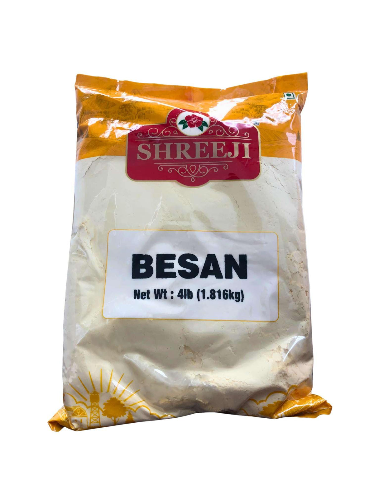 Shreeji Besan Flour 1.81 kg packaging, ready for pantry storage and everyday use.