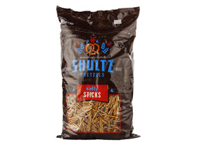 Shultz Salty Stix pretzel sticks closeup, crispy texture for dipping