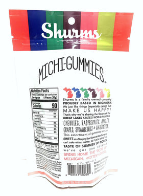 Shurms Michi-Gummies in six fruit flavors offer vibrant, shareable enjoyment.