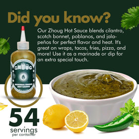 SHUUG Zhoug lemon zest brightens the mix for zesty finish.