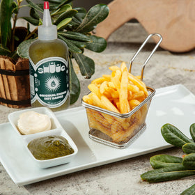 SHUUG Zhoug plate dipping ideas for versatile meals.
