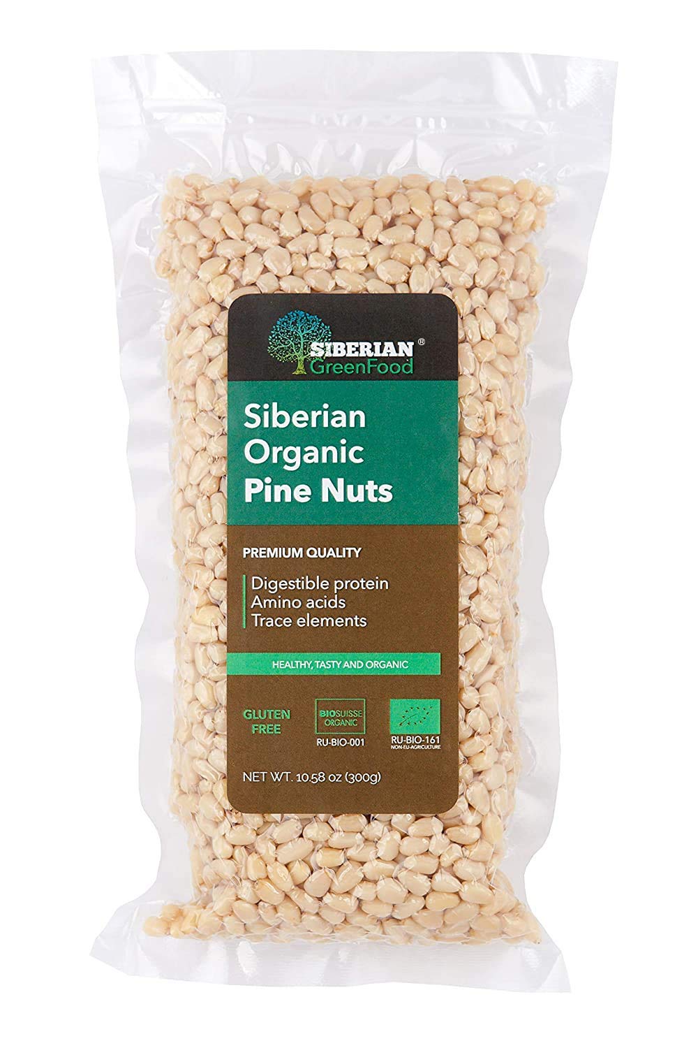 Siberian Green Food pine nuts add crunch to salads and baking.