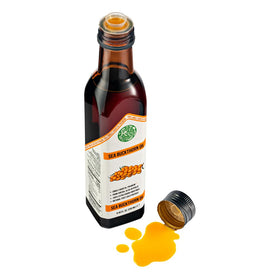 Siberian Green Sea Buckthorn Oil on kitchen shelf supports everyday wellness