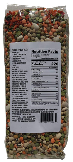 Sierra Soups Mama Sorrentis Minestrone Pack—colorful vegetables and beans for family meals.