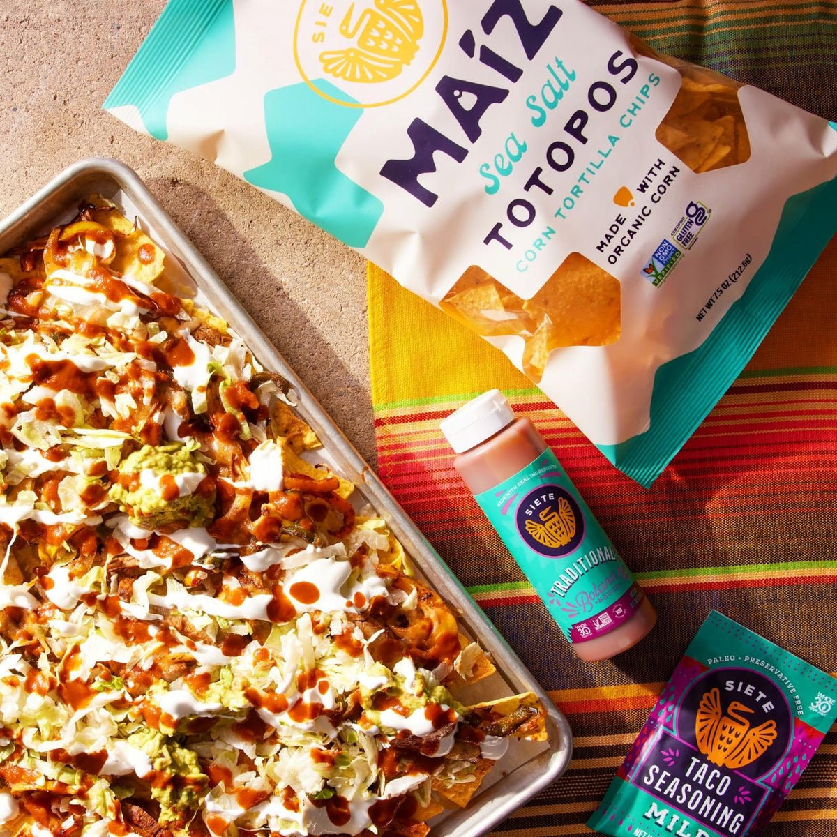 Siete vegan and paleo claim image communicates plant-based, clean ingredient promise