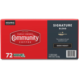 Box of 72 Signature Blend pods delivers convenient, consistent portions.