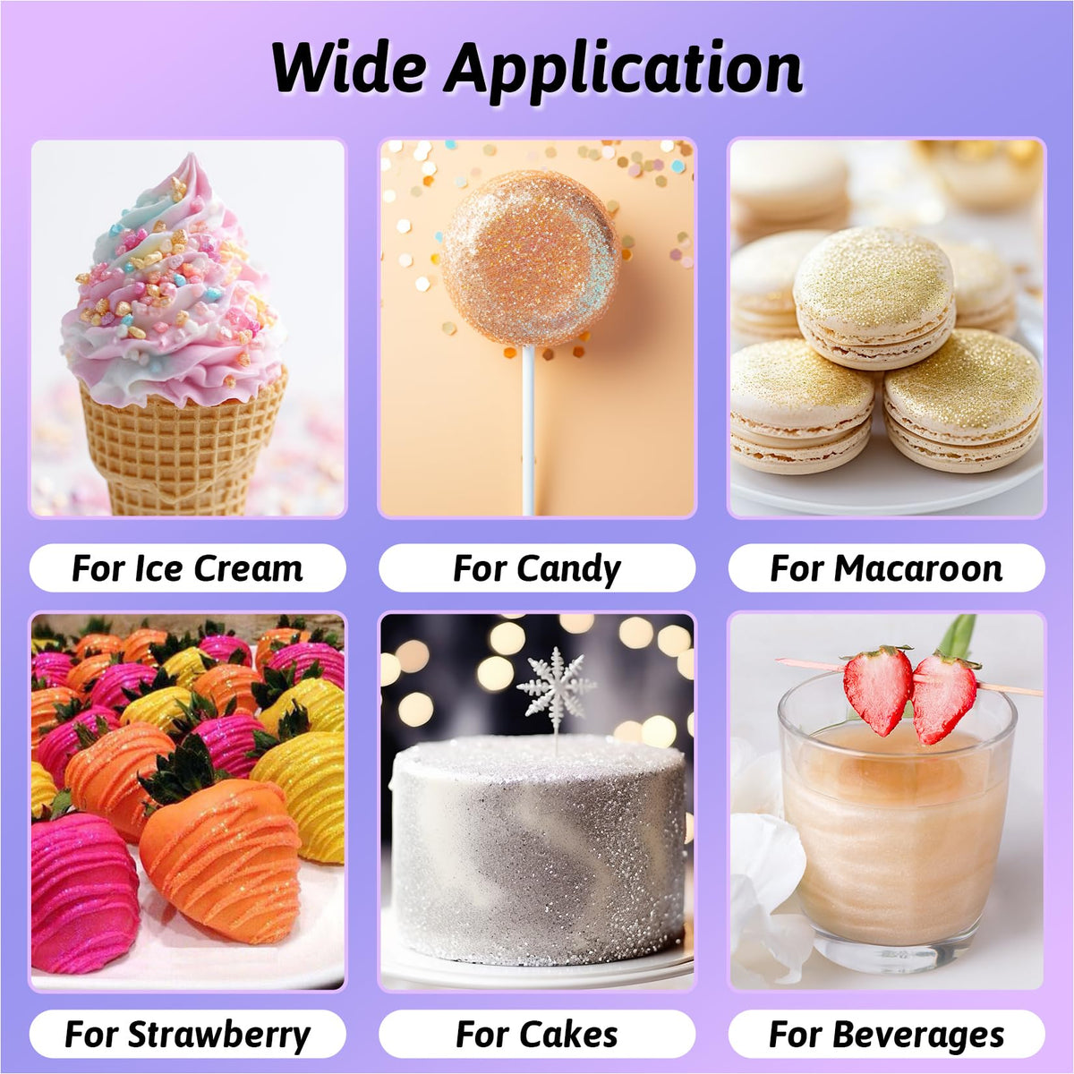 SigWong edible glitter cocktail-garnish-glow provides safe, vibrant sparkle for beverages.