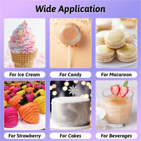 SigWong edible glitter cocktail-garnish-glow provides safe, vibrant sparkle for beverages.