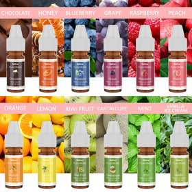 SigWong flavoring oil label on bottle highlights range and quality.