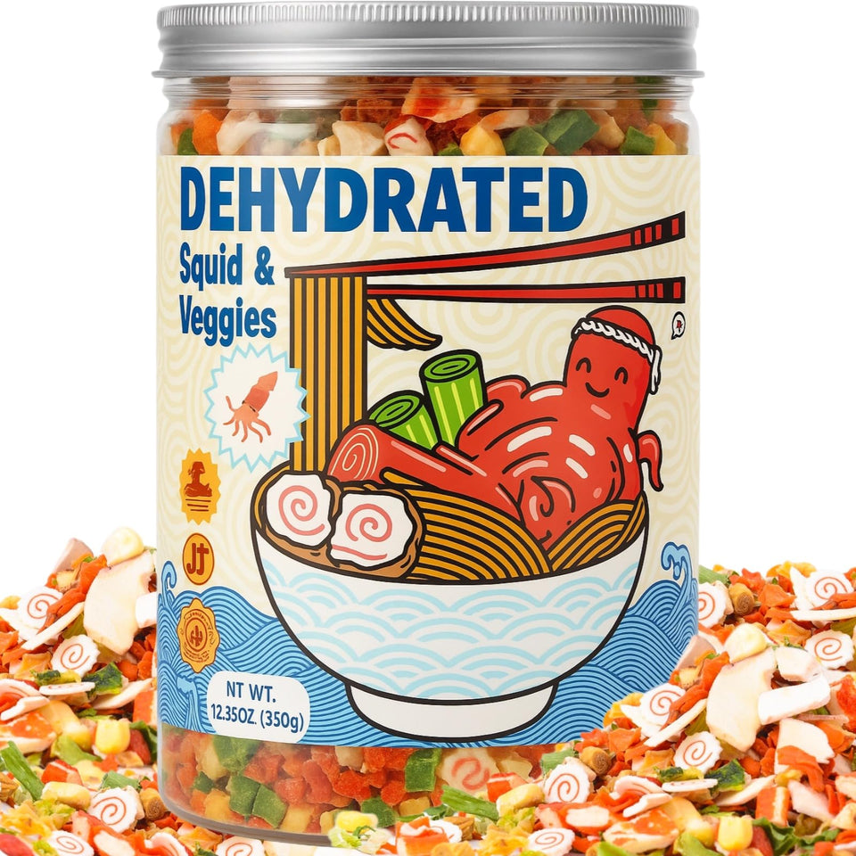 SIHASO dried ramen toppings 11-mix jar front, ideal for quick flavor boosts.