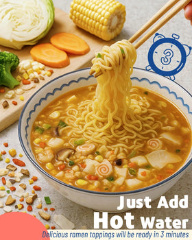Real squid and shrimp in SIHASO mix highlight chewy texture and ocean notes.