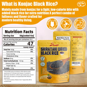 SIHASO dried black rice open pack shows easy pantry-friendly packaging.