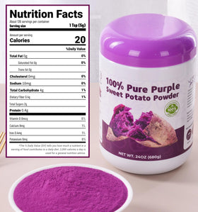 SIHASO smoothie bowl with ube powder showcasing vivid color
