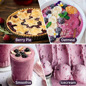 SIHASO raspberry powder enhances smoothies with rich berry notes.
