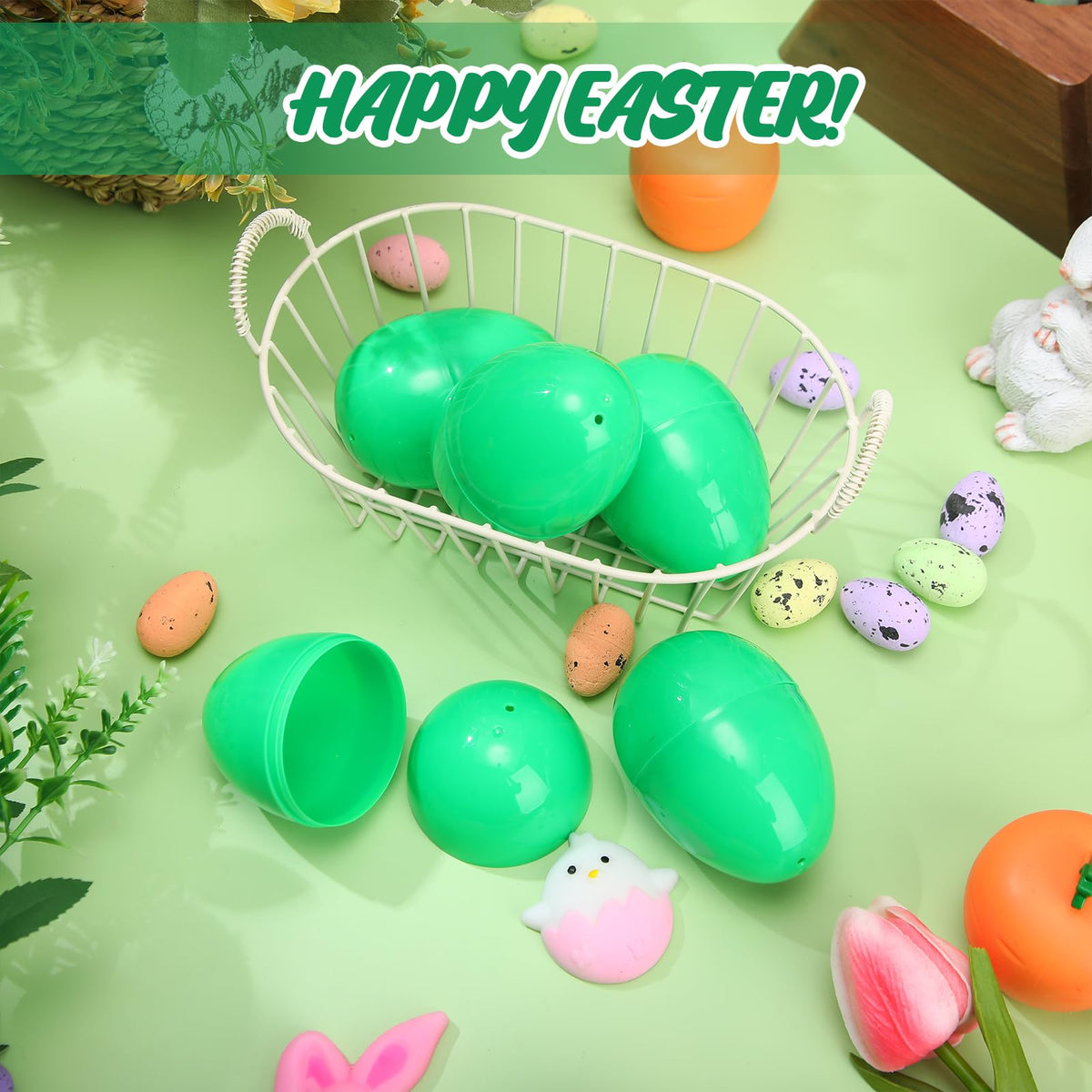 Lightweight Silipull egg for hanging decorations and festive displays