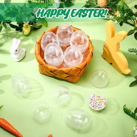 Silipull clear eggs ideal as Easter basket fillers and favors.