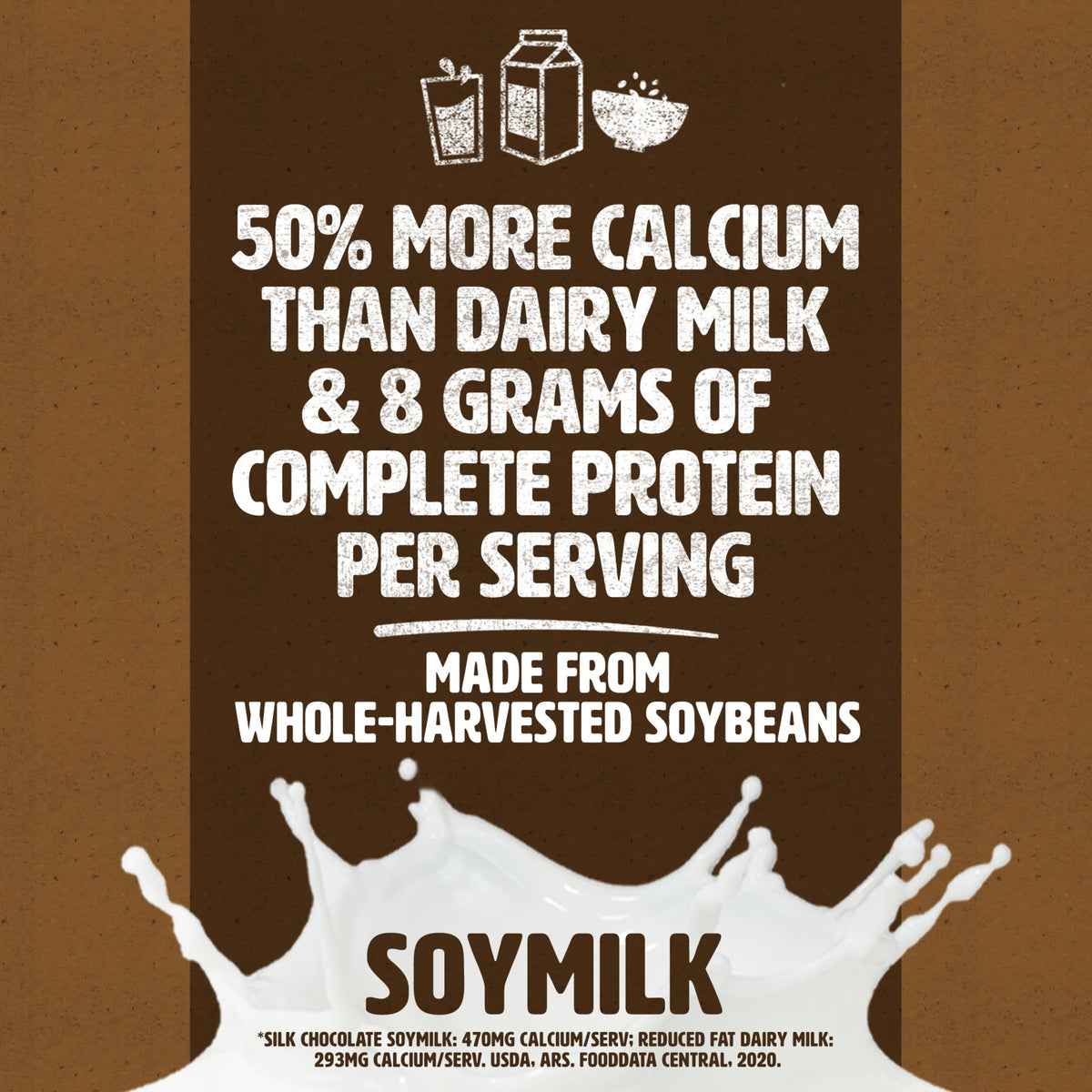 Single 8-ounce Silk serving pack, convenient for on-the-go lifestyles