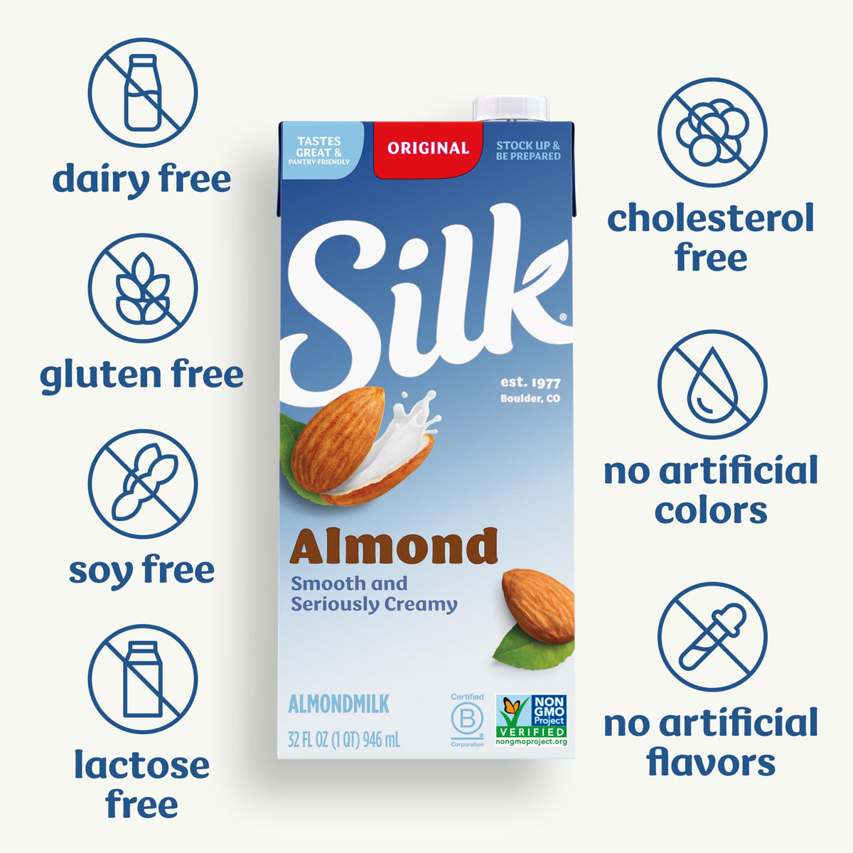 Silk Original Almond Milk as a baking ingredient for creamy results