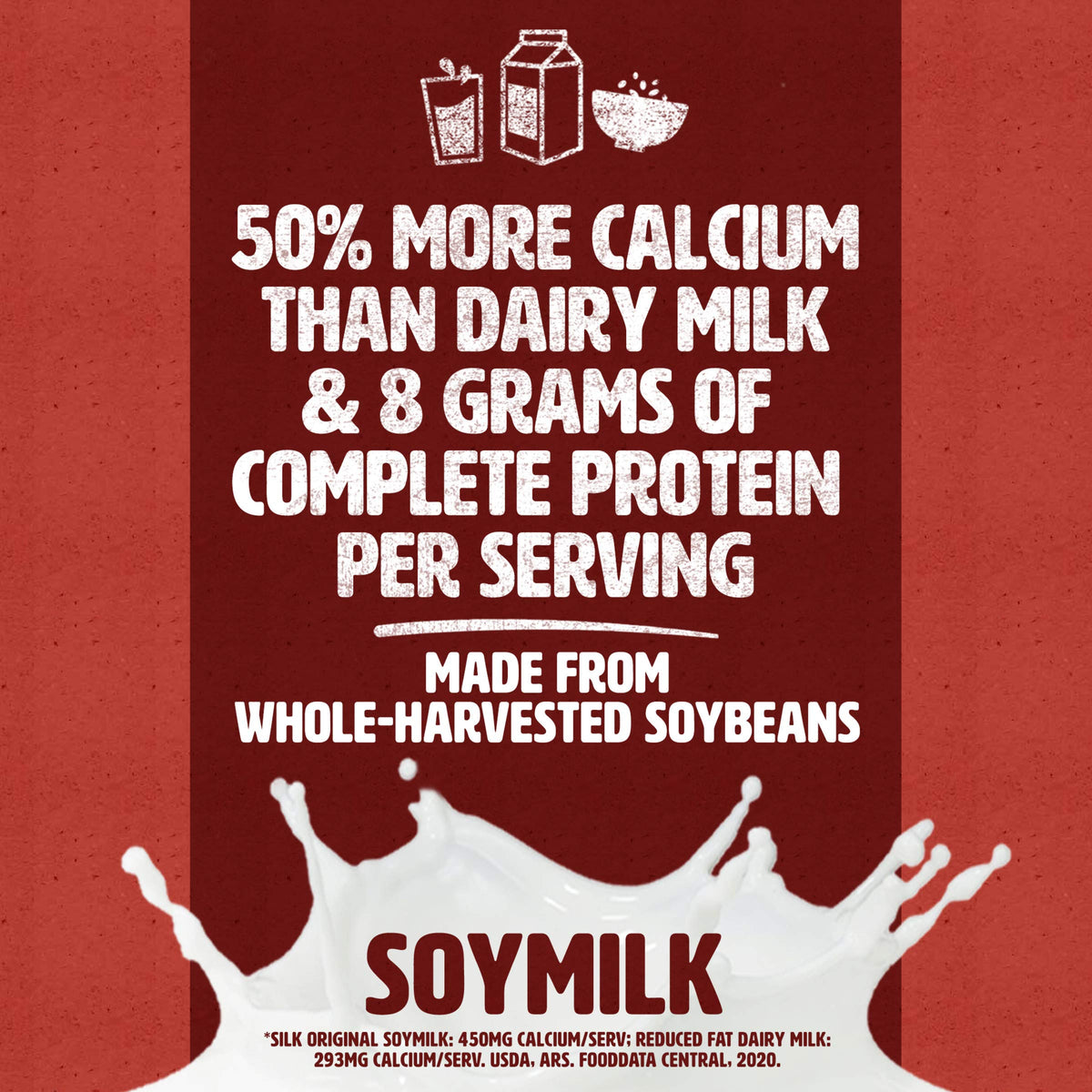 Silk Original soy milk in coffee as a smooth vegan creamer.