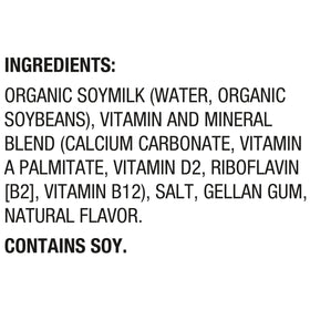 Silk unsweetened soy milk carton with allergen-free claim