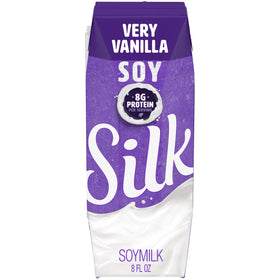 Silk Vanilla Soymilk poured into coffee to enhance flavor