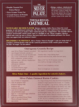 Silver Palate Oatmeal thick and rough served in a steaming bowl for a hearty breakfast.