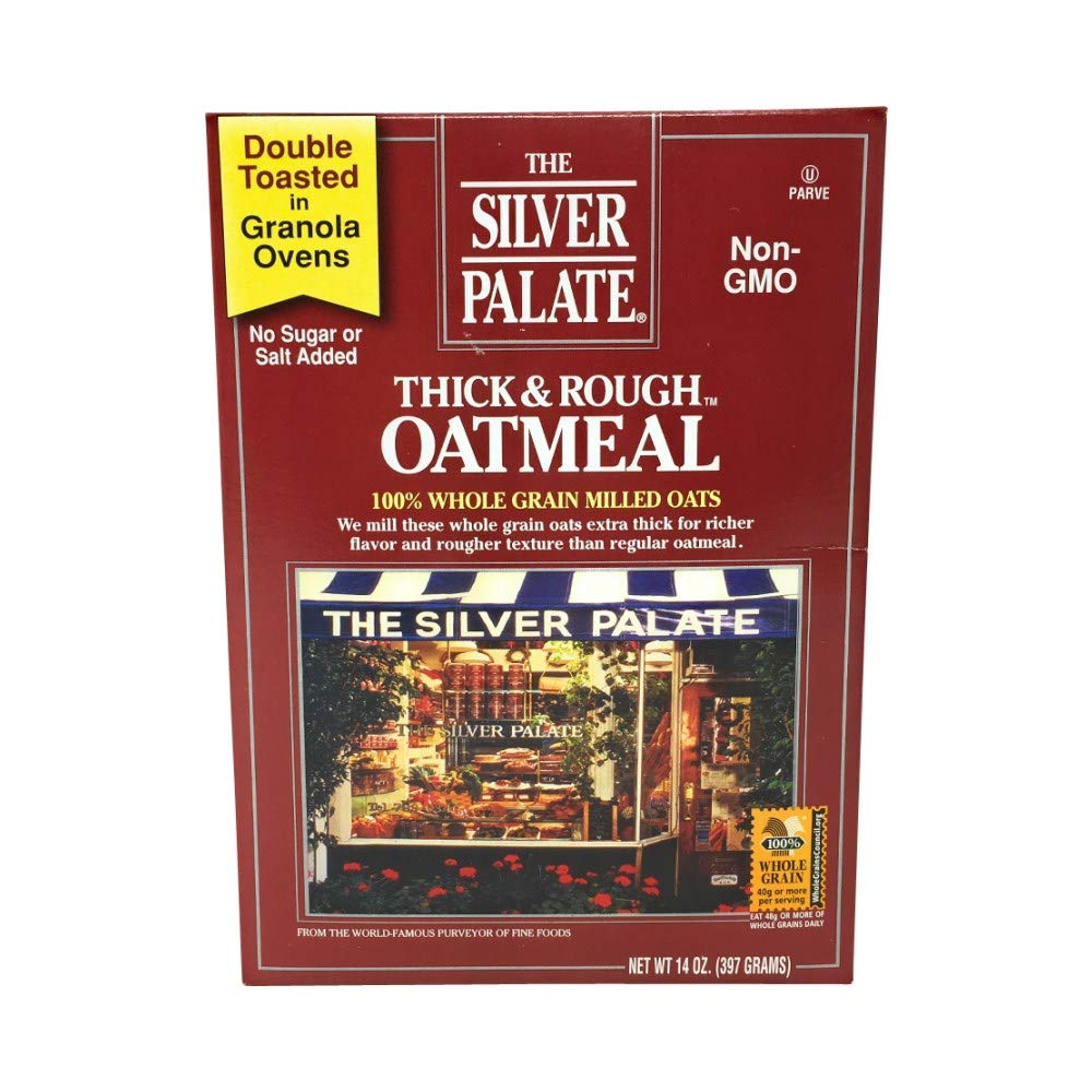 Silver Palate Thick and Rough Oatmeal: pack of 2 boxes for hearty breakfasts with richer texture.