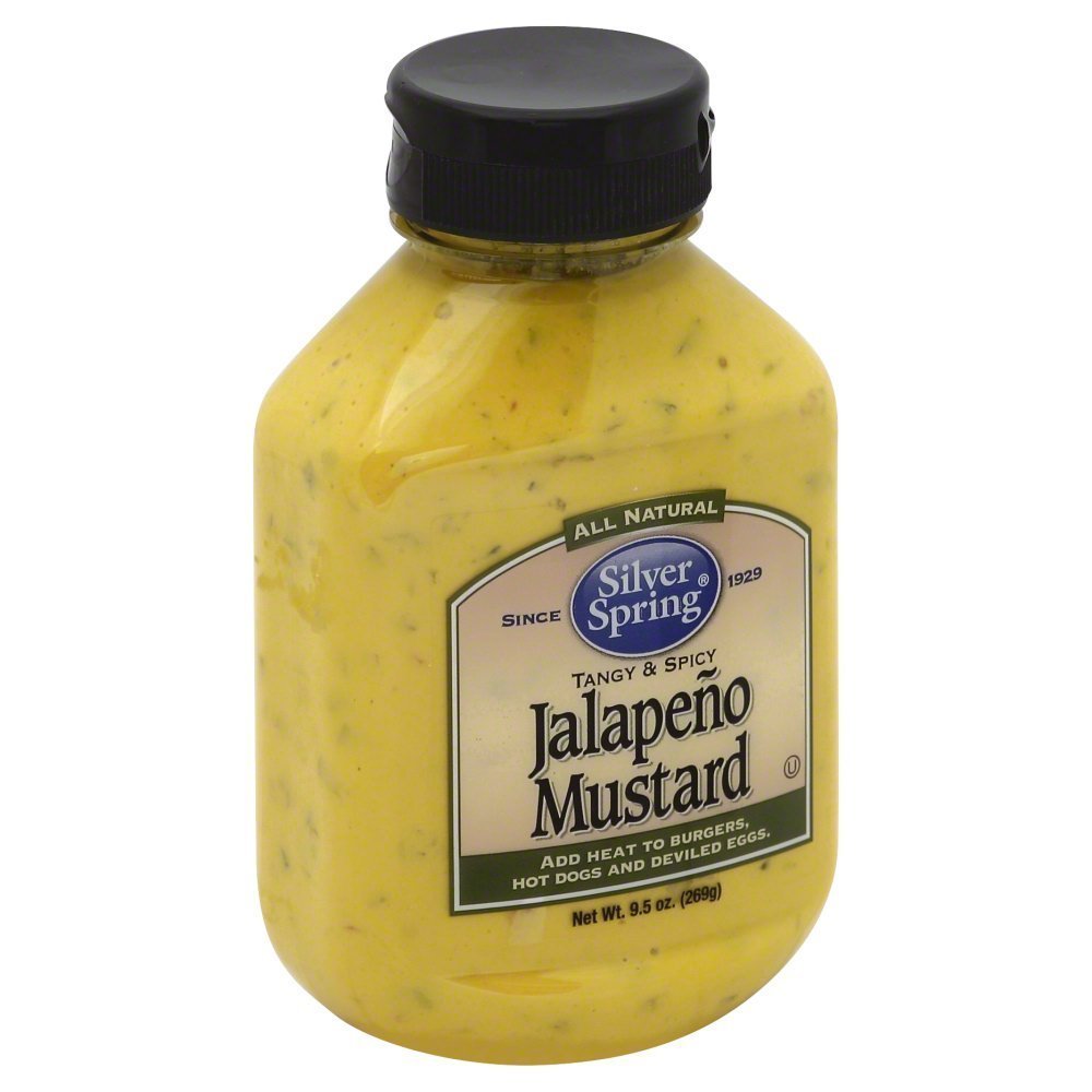 Silver Spring Jalapeno Mustard jar adds bold flavor to sandwiches and dips