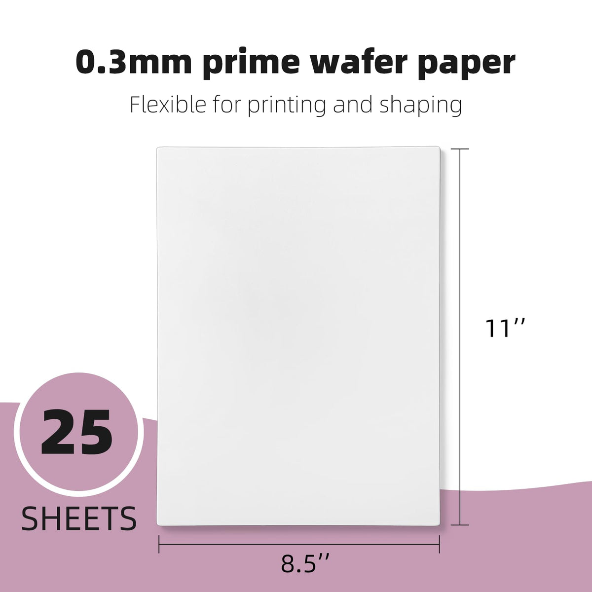 SIMEKKO wafer paper ultra-thin translucence for elegant dessert decorations.
