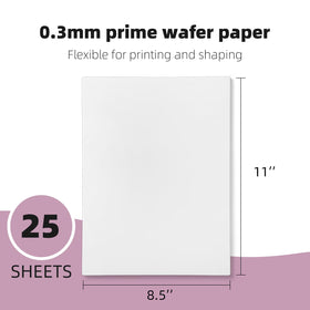 SIMEKKO wafer paper ultra-thin translucence for elegant dessert decorations.