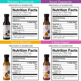 Simple Girl Balsamic Vinaigrette bottle offers low carb, gluten-free greens.