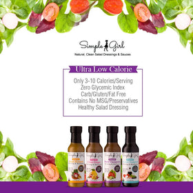 Simple Girl Citrus Ginger Dressing bottle delivers bright citrus for salads.