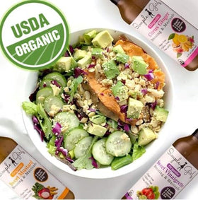 Simple Girl Diet-friendly dressings bottle supports keto and low-cal meals