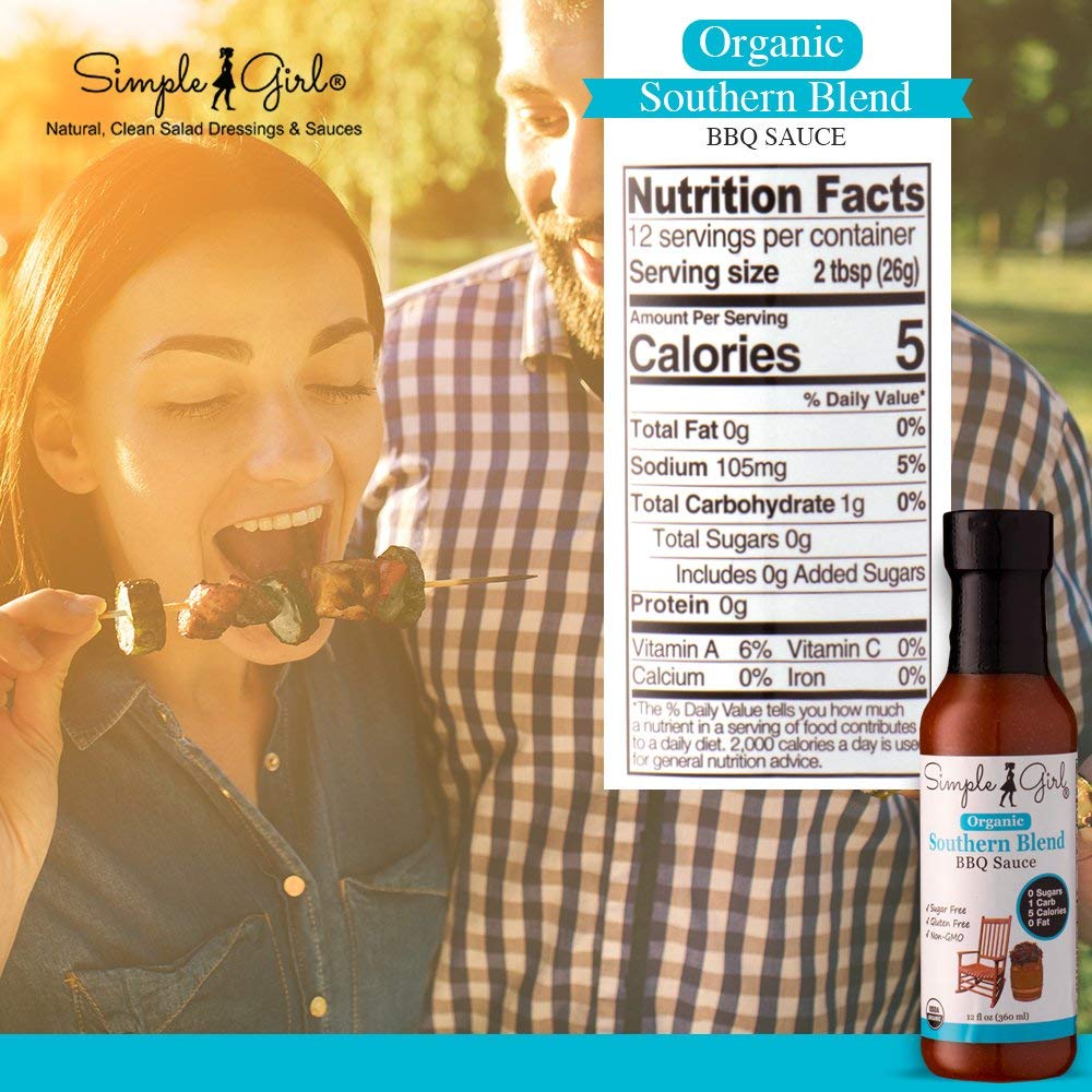 Simple Girl Country Sweet label drawing attention to natural sweetness and keto-friendly profile.