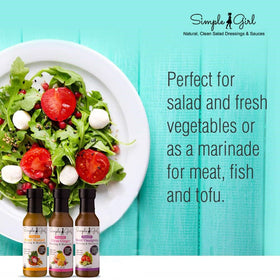 Simple Girl Organic vegan dressings ideal for healthy meals